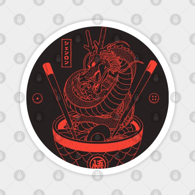 Dragon bowl ramen Magnet by redwane